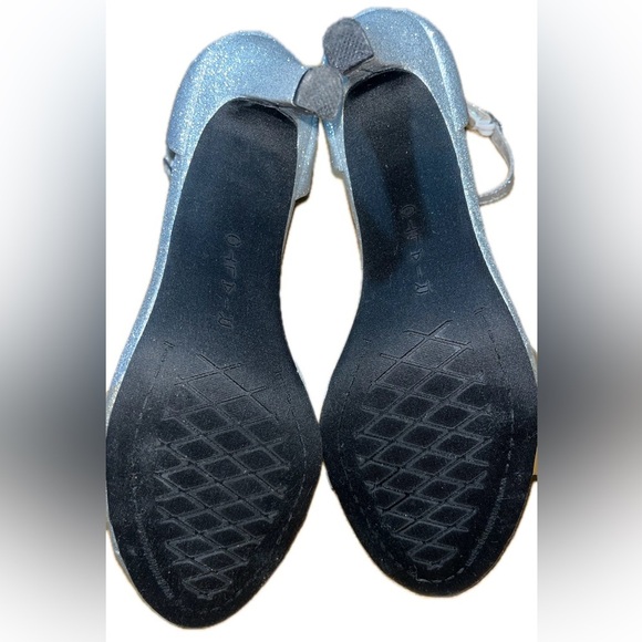 RIALTO Women's Revere Silver Glitter Dress Sandals US 8.5M - Picture 7 of 11